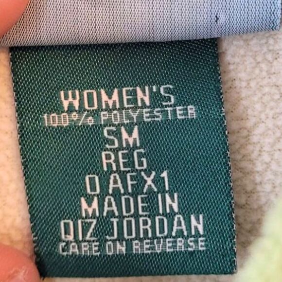 L.L. Bean Lime Green Women's Zip-Up Fleece Polartec Jacket Size S - Picture 4 of 5